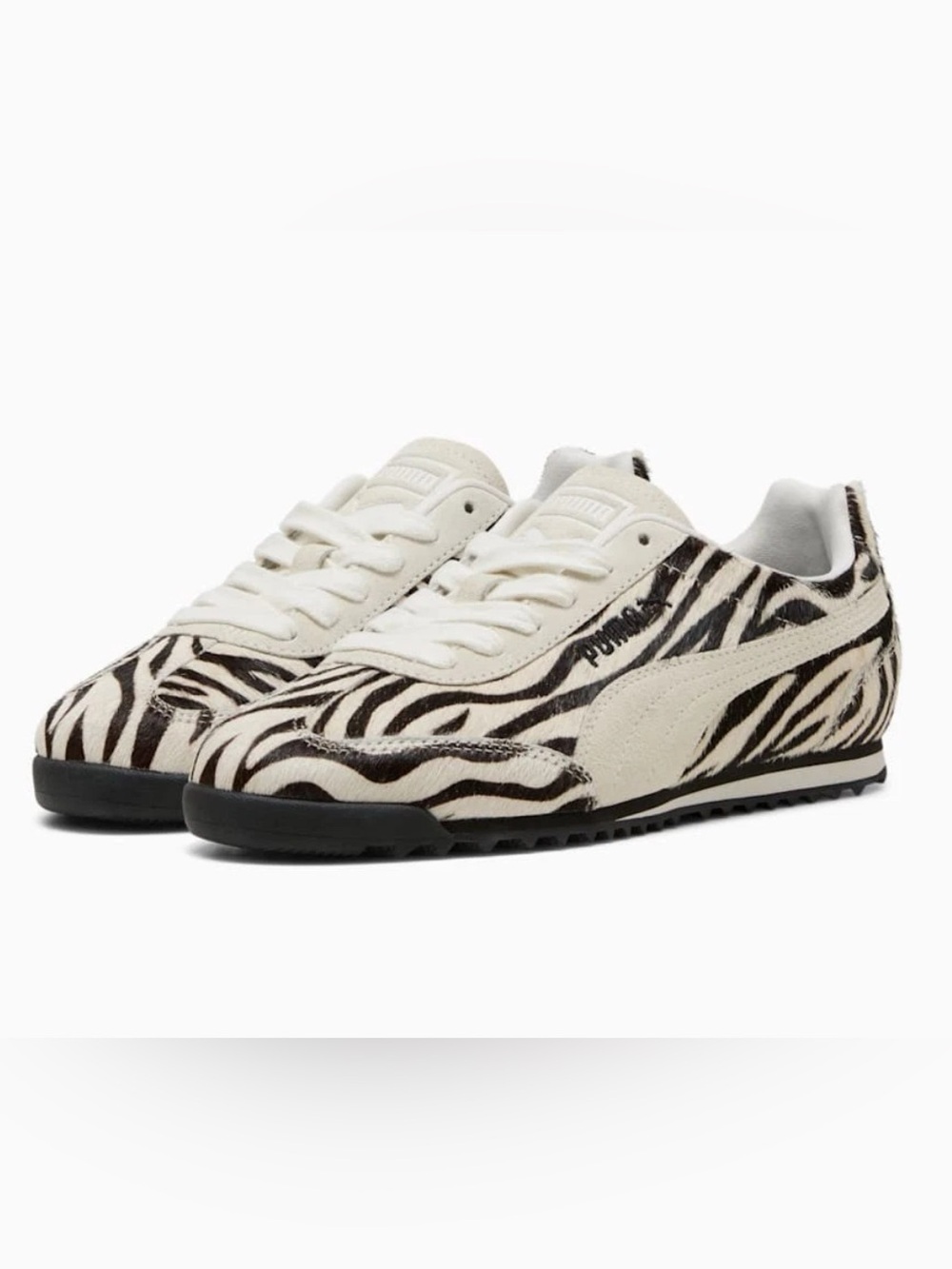 Puma Zebra-Print Sneakers in Black & White